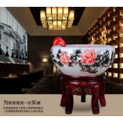 五彩牡丹鱼缸