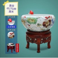 窑变荷花鱼缸